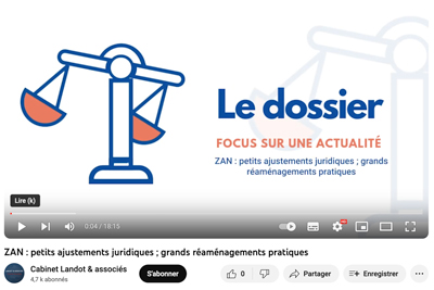 Video d'information sur le ZAN